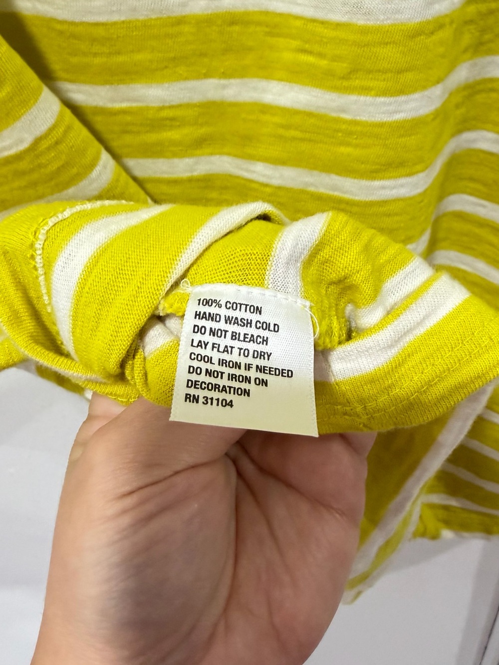 crown & ivy Yellow and White Striped Embellished Boatneck Top - Picture 7 of 7